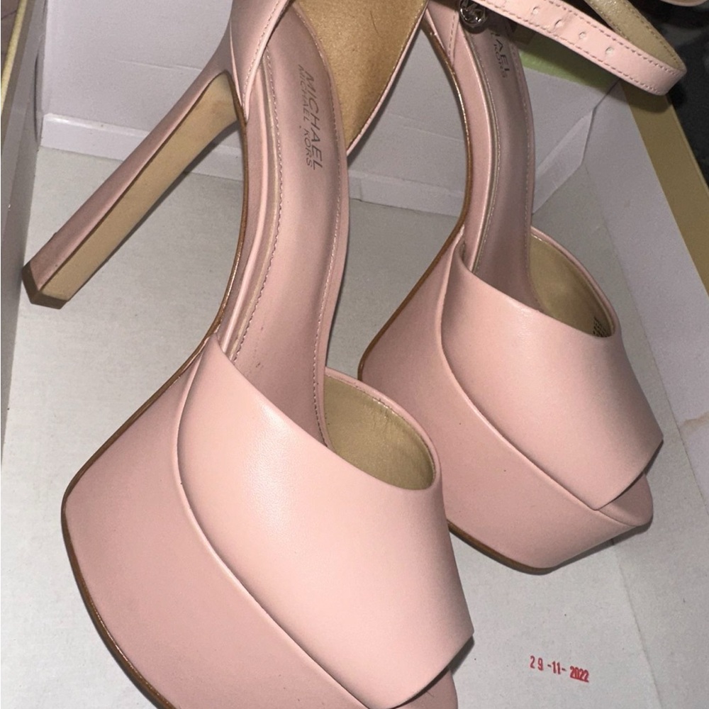 Michael Kors Blush Pink Platform Heels